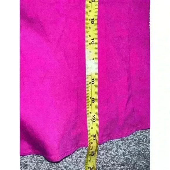 Lafayette 148 NY Button Pink 3/4 Sleeve Collar  Sz 2 Officesiren Barbiecore - Picture 7 of 7